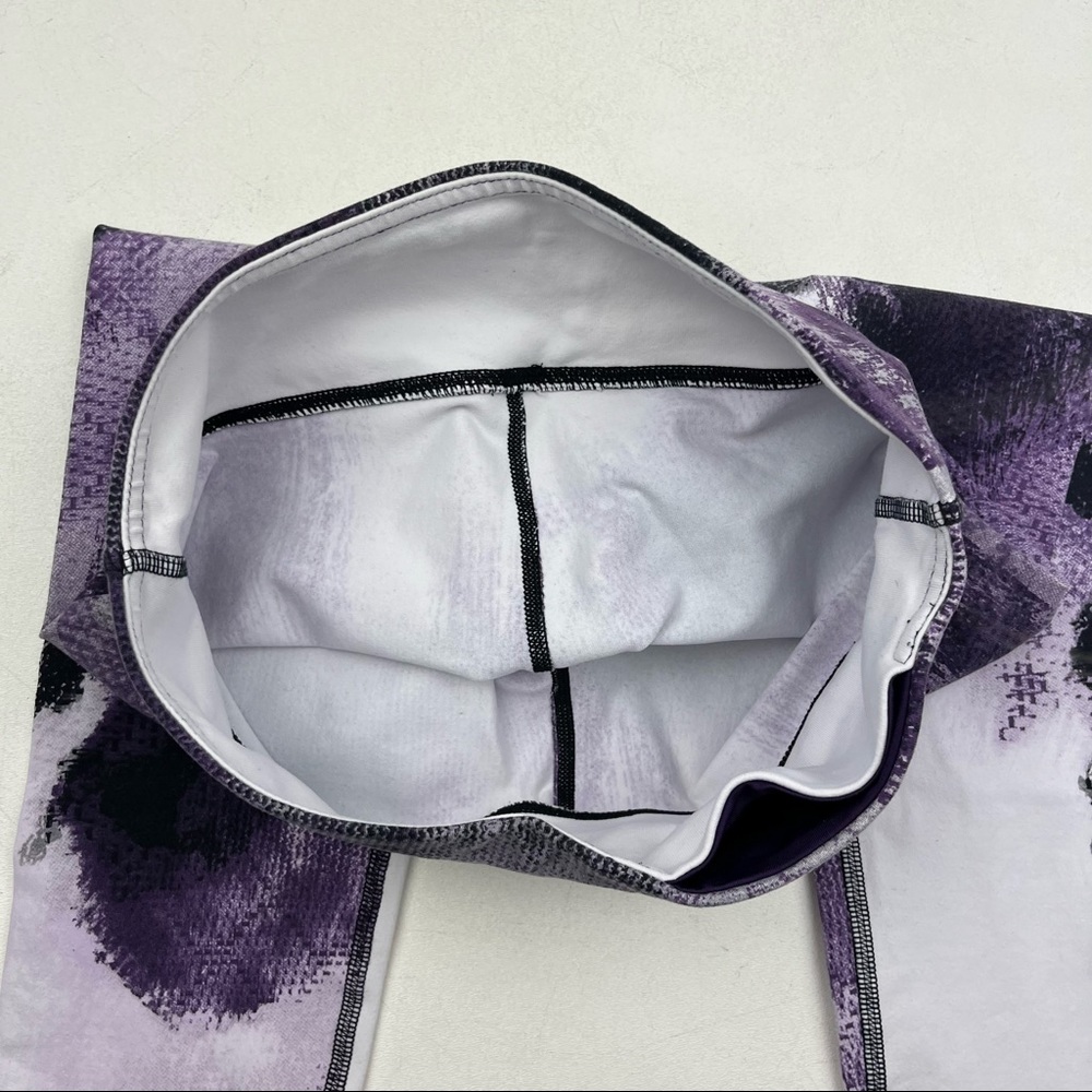 ALO Yoga Airbrush Purple Smoke Printed Leggings - Picture 6 of 9